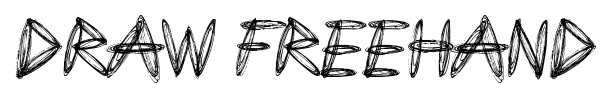 Draw Freehand font preview